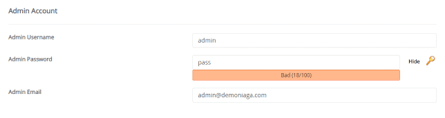Username dan Password