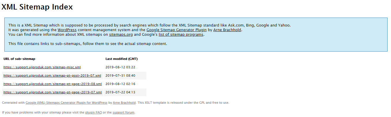 XML Sitemap