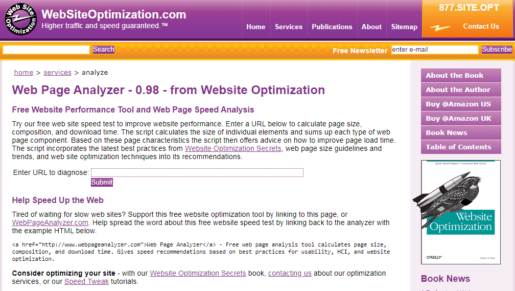 cek kecepatan website