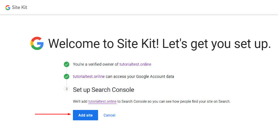 Google site kit