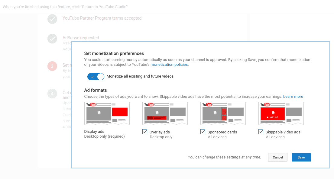 daftar youtube adsense