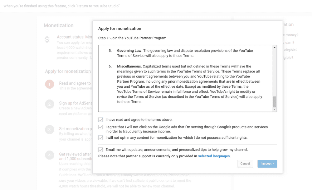 daftar youtube adsense