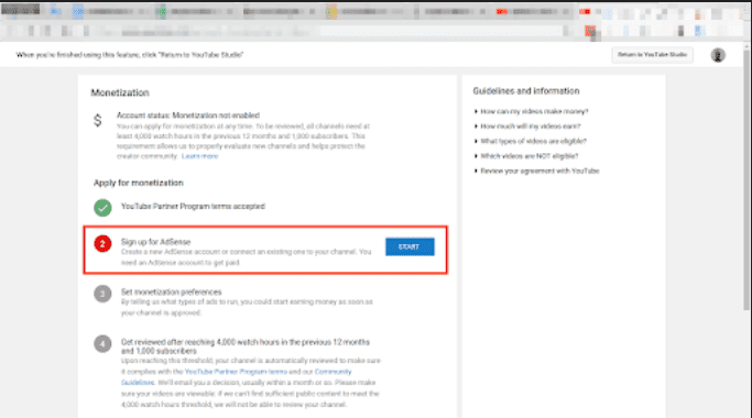 daftar youtube adsense