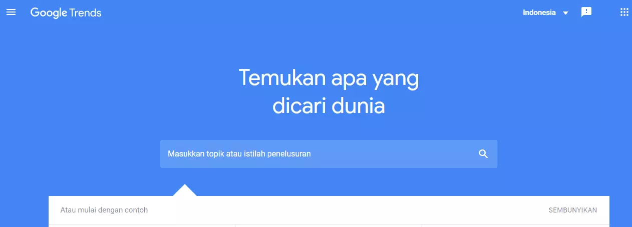 Cara menggunakan Google trends